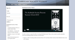 Desktop Screenshot of kabbalahsocietyvideo.com